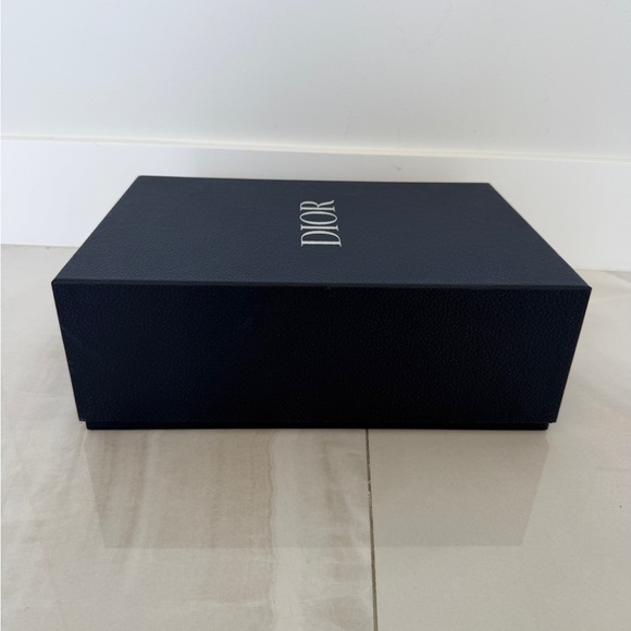 Dior Large Navy Blue And Silver Gift Box Shoebox with Window - Picture 7 of 13
